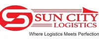 Sun City Logistics logo with red “S” symbol and company name in bold red text, featuring the tagline “Where Logistics Meets Perfection.